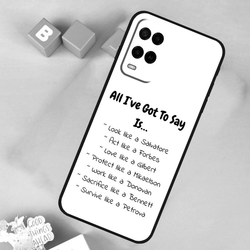 Кейс Damon and Stefan Vampire Diaries для Oppo A54 A74 A94 A40 A60 A80 A18 A38 A58 A78 A98 A96 A76 A16 A15 A17 A57 A5 A6 Pro