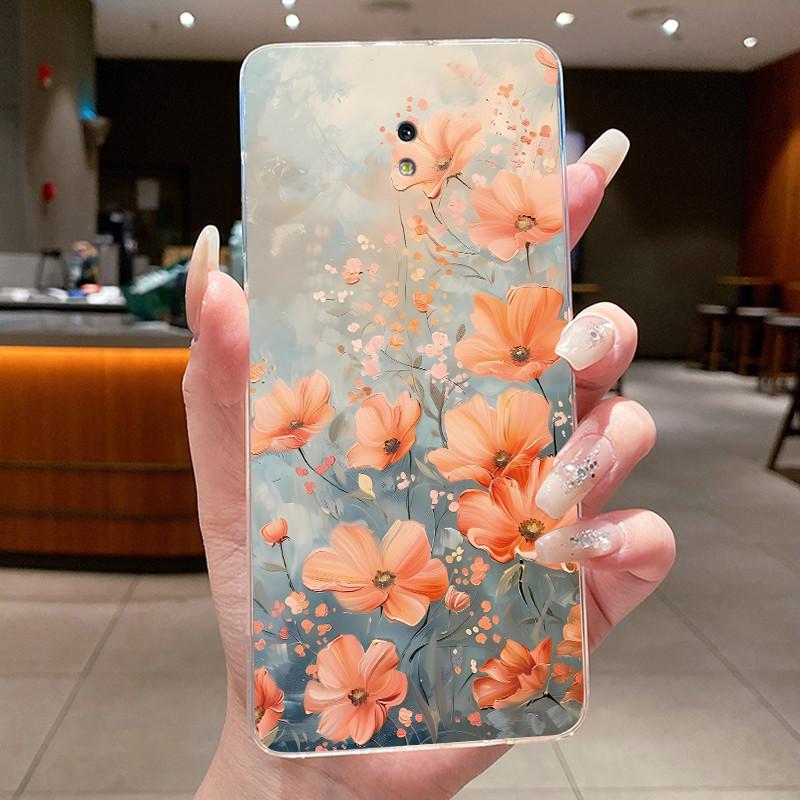 Case For Samsung Galaxy J3 2017 / J5 2017 / J7 2017 Silicone Cover Fashion Flower Clear Bumper For Samsung J730 J530 J330 Coque