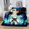 Gremlin Adventure In The Night Blankets are suitable for living rooms,making them an ideal choice for outdoor travel and gifts.