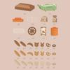 Colorful Ice Cream Truck Toy Dessert Stand Children's Food Stand Truck Toy  Doll House