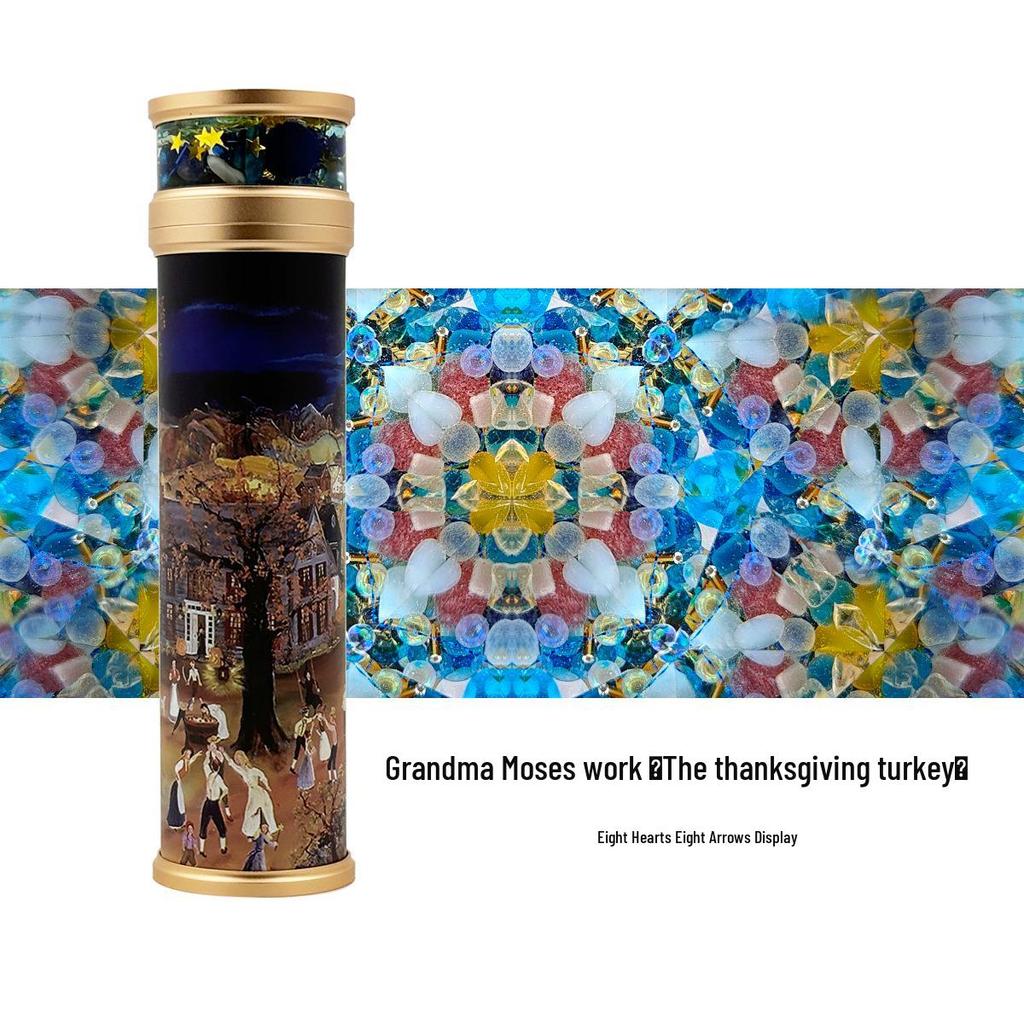 Grandma Moses Art Kaleidoscope Prism - Handmade Collectible Birthday Gift