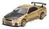 MINI GT Масштаб 1/64 Nissan Skyline GT-R R34 Top Secret Золотой Праворульный Эксклюзив для Японии Готовое изделие