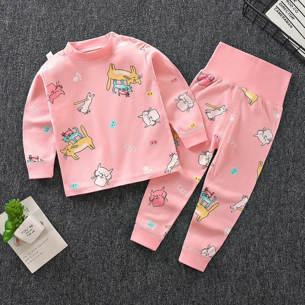 Children's Underwear Sets - Long-sleeved And Long-pants Sets For Boys, Girls' Casual Pajama Sets In 2-piece Style