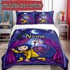 3pcs Duvet Cover Set (1*Duvet Cover + 2*Pillowcase, Without Core), Custom Name Coraline Pattern Bedding Set, Home Bedroom Decor Gift