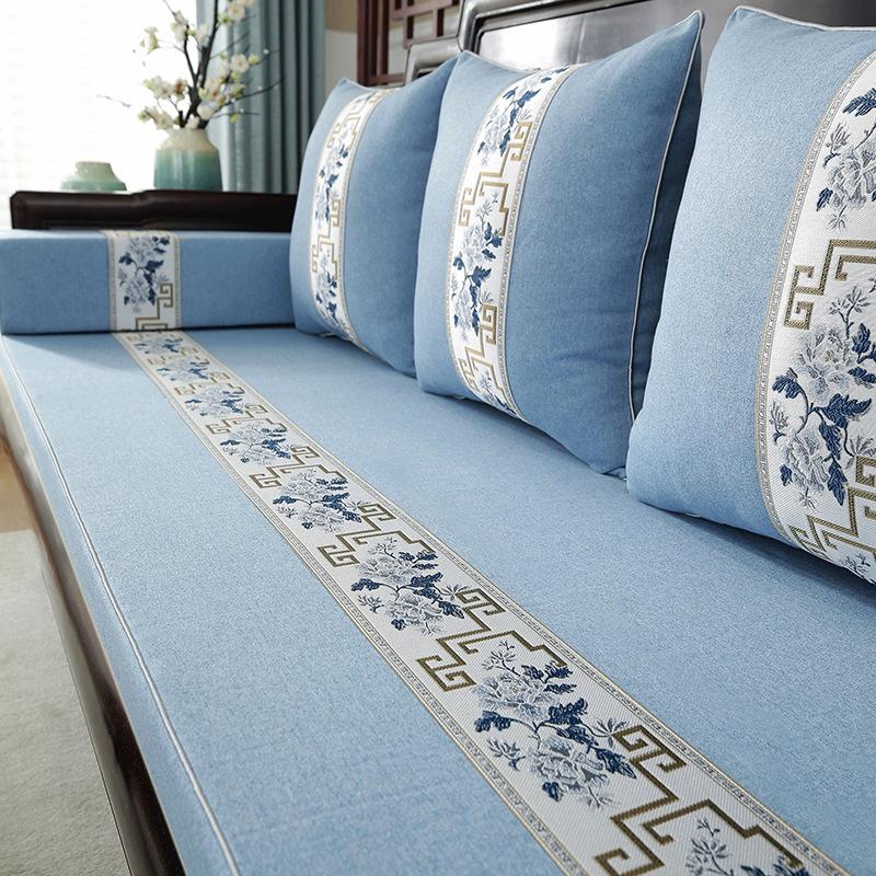 Подушка для дивана из палисандра, новая подушка в китайском стиле, мебель из цельного дерева, нескользящая утолщенная губчатая подушка высокой плотности, подушка для сиденья