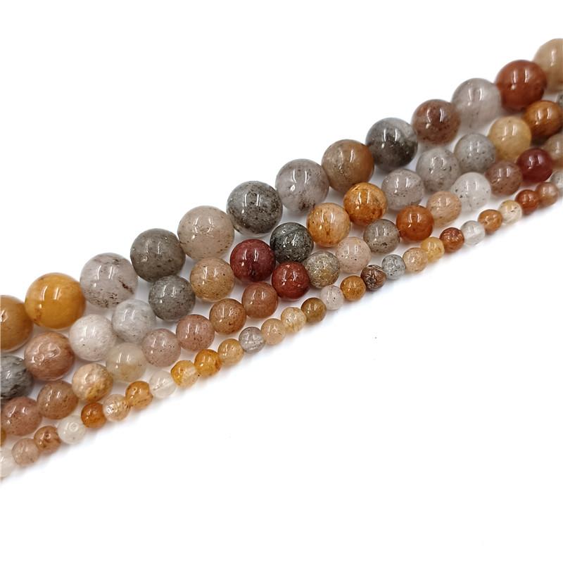 4/6/8/10 мм Изготовление ювелирных изделий для ожерелья, бусины из натурального камня, браслет, мода, сделай сам, материал для бисероплетения, серьги, шнурок