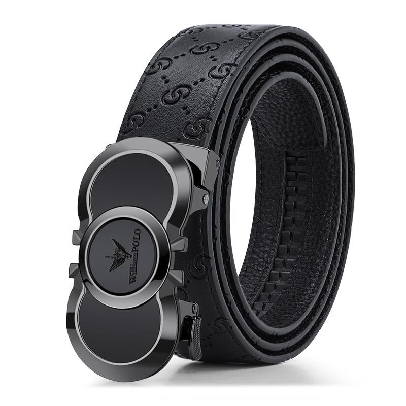 Brand Men's Belt, High-end Belt, Embossed Belt, Leather Body, Cowhide Belt, Fashionable Belt