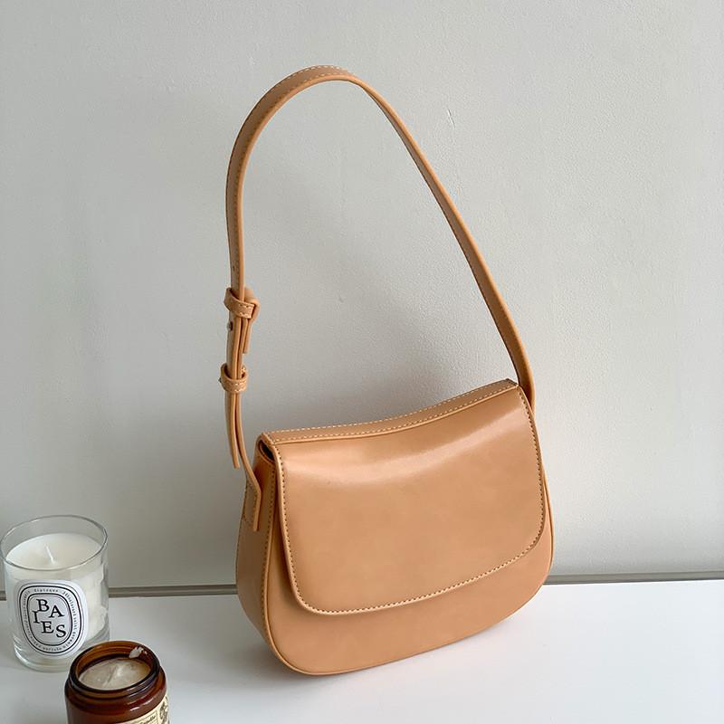 IELGY pu Leather High-End Flap Bag Fashionable All-Match Shoulder Bag
