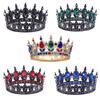 Vintage Baroque Queen King Bride Tiara Crown For Women Headdress Prom Bridal Wedding Tiaras and Crowns Hair Jewelry Accessories