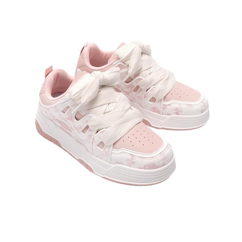 Глобальный кампус стиль высококачественные туфли на толстой подошве женские ZHQ68001 весенние женские туфли новая корейская версия универсальные белые туфли