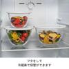 HARIO Glass Bowls with Microwave Set of 1500ml and BUONO Kitchen Multi Made in Heat-Resistant Lids, 2, 2200ml, Bowl, Clear, Japan, MXPF-3506-W