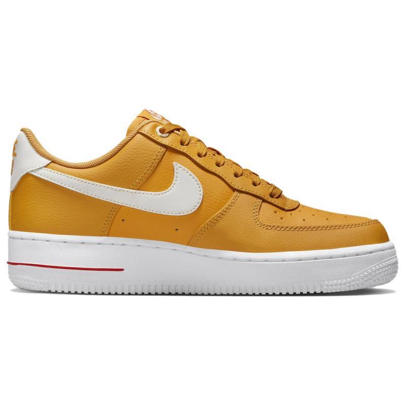 Nike Женские кроссовки Air Force 1 Low '07 Se 40th Anniversary Yellow Ochre Mini Swoosh DQ7582-700