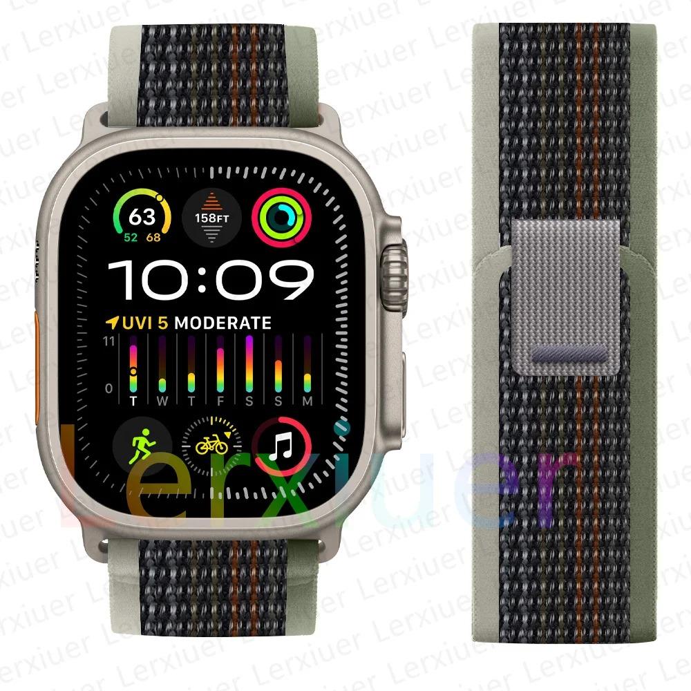 Ремешки для Apple Watch ultra2 ремешок 49мм 46мм 42мм 44мм 40мм 45мм 41мм Trail loop браслет correa iwatch series se 3 7 8 9 10 11