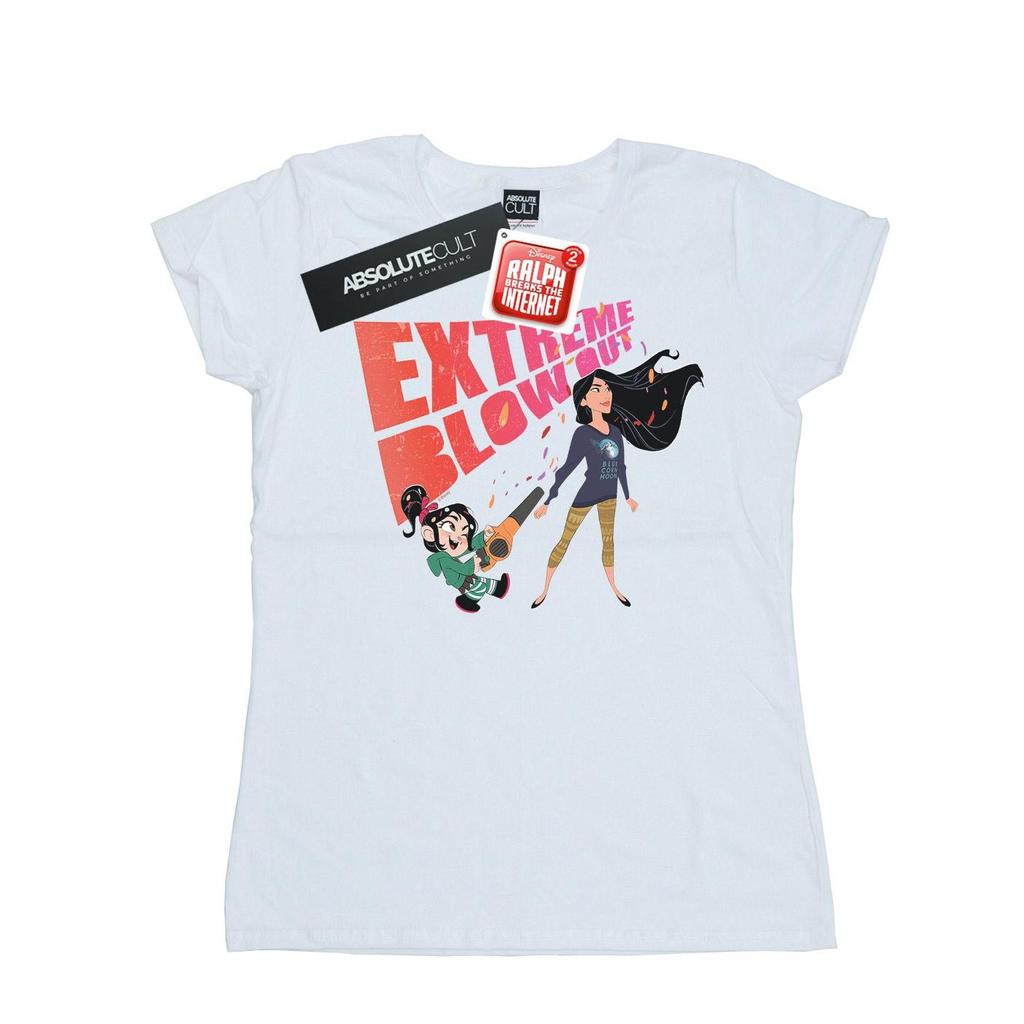 Disney Womens/Ladies Wreck It Ralph Pocahontas And Vanellope Cotton T-Shirt