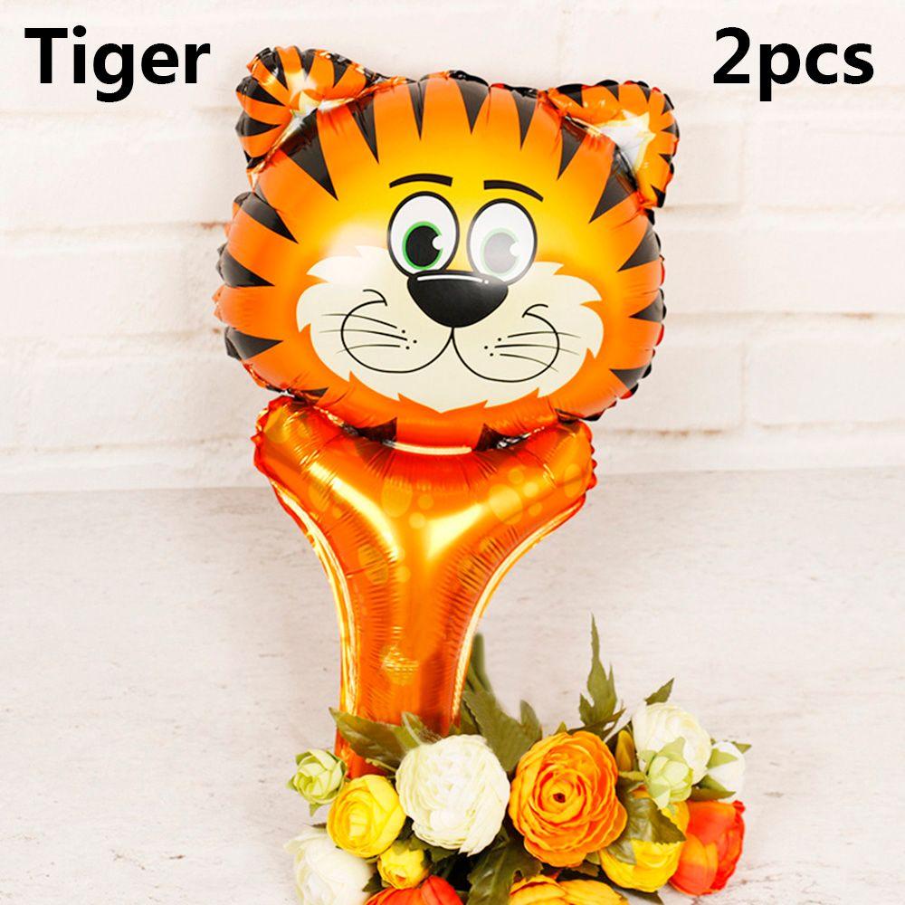 Товары Сафари Джунгли Голова животного Тигр Лев Обезьяна Жираф Корова Фольгированный шар Детские надувные игрушки