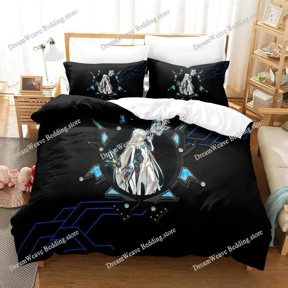 Новый комплект постельного белья Elsword Односпальный Полуторный Двуспальный Queen King Размер Комплект постельного белья для спальни Взрослый Ребенок Пододеяльник Комплекты 3D Печать Игра Аниме741