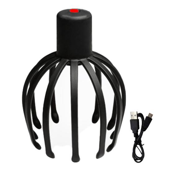 Электрический массажер для головы Octopus, глубокий массаж кожи головы, 3 режима, вибрационный массажер для головы, беспроводной портативный инструмент для массажа кожи головы Octopus Claw