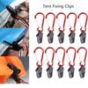 10 шт. Зажим для тента, брезента, навеса для кемпинга, затягивающий, с замком, защелки для палатки, зажимы для брезента для кемпинга на открытом воздухе