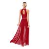 Women's Sleeveless Mesh Side Split Lyrical Dance Costume Modern Dancewear Maxi Long Dress