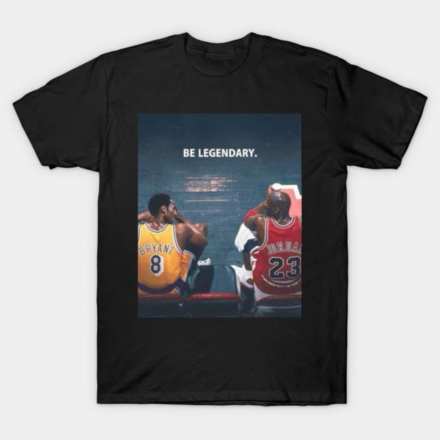 Asian Size Cotton Unisex Tshirt Print T-shirt Be Legendary Kb & Mj T-Shirt T-shirt No-Cut Print Regular Fit