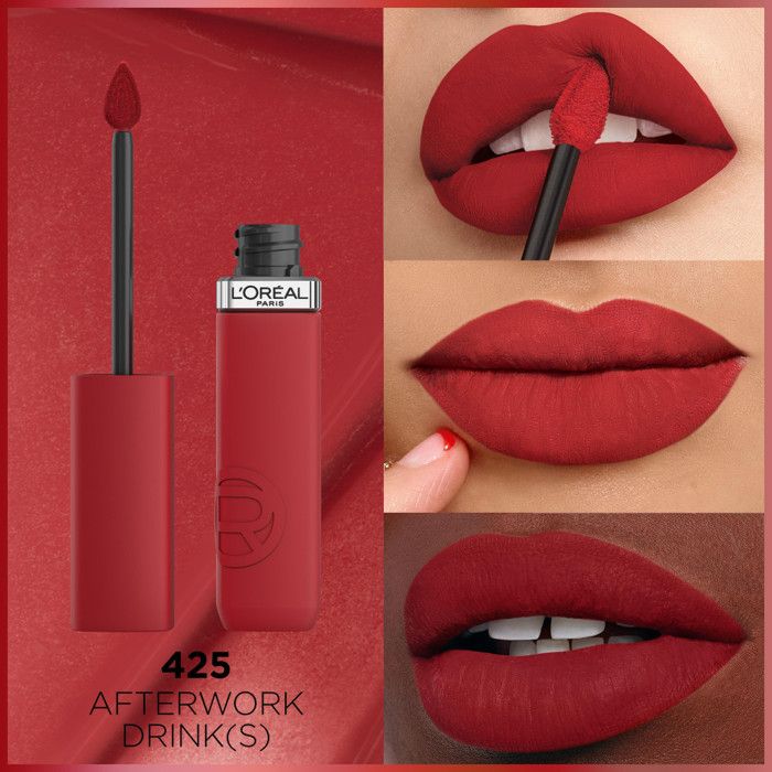 Rouge à lèvres - L'Oréal Paris - Infaillible Matte Resistance - Mat N°425 - Fini mat - 16h de tenue
