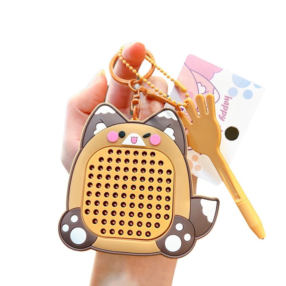 Decompression Capybara Drawing Board Keychain Hanging Schoolbag Pendant for Kids Toys