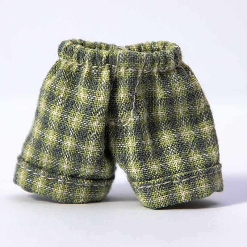 Ручная работа Брюки для куклы Ob11 Одежда Джинсовые шорты в клетку Аксессуары для кукол Для Penny, Molly, Obitsu11, Gsc 1/12 Bjd кукол