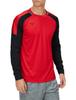 Mizuno PRO Field Long Soccer Chinese Size S Shirt, Sleeve, Moisture-Wicking, Quick-Drying, Wear, P2MA2506, Red,