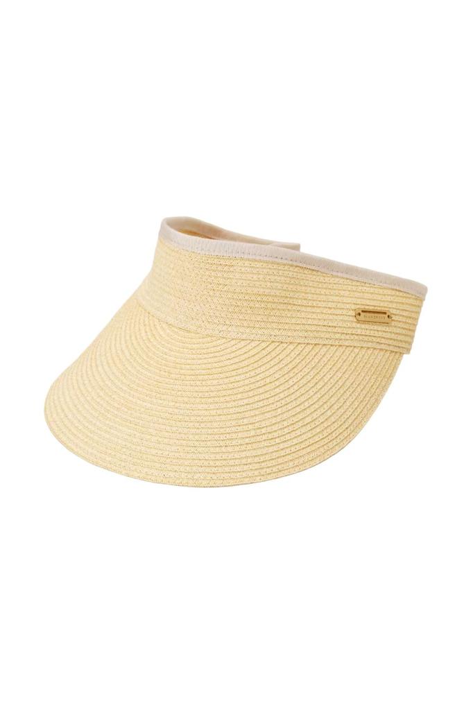 [St. Andrews] Women's Paper Braid Sun Visor (Head Circumference 56cm)  Golf Hat  042-4187504 040Beige SM