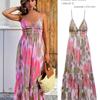 2023 European & American Style Women's Printed Midi Sundress