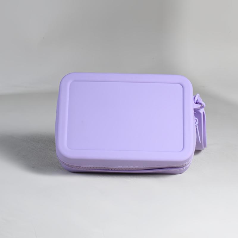 Квадратный силиконовый чехол для хранения косметических средств для губной помады, дорожный держатель для кистей для макияжа, портативный органайзер для мелочей