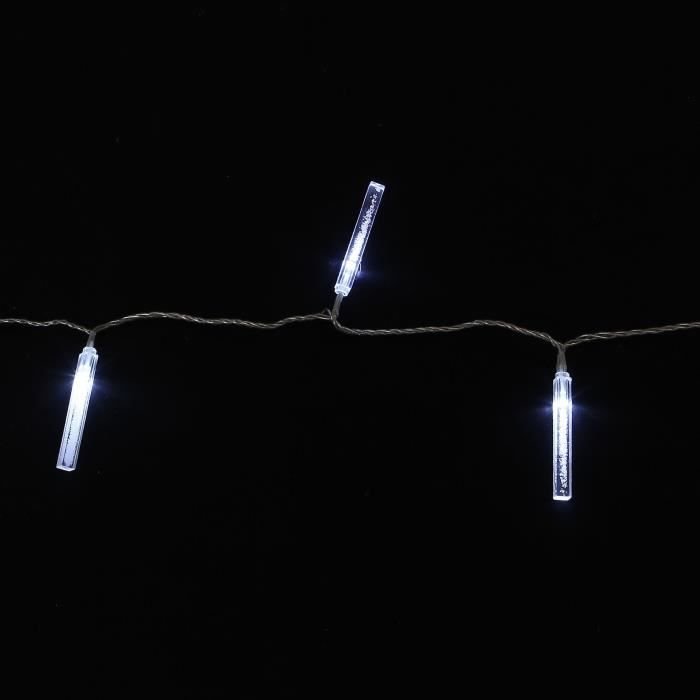 Guirlande glaçon - IP44 / 24V - 32 LEDS blanc - 4,6 m