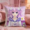 hHyperdimension Neptunias Cushion Cover Premium Comfort Reversible Pillow Cove Two in One Design for Any Room  Car Interior