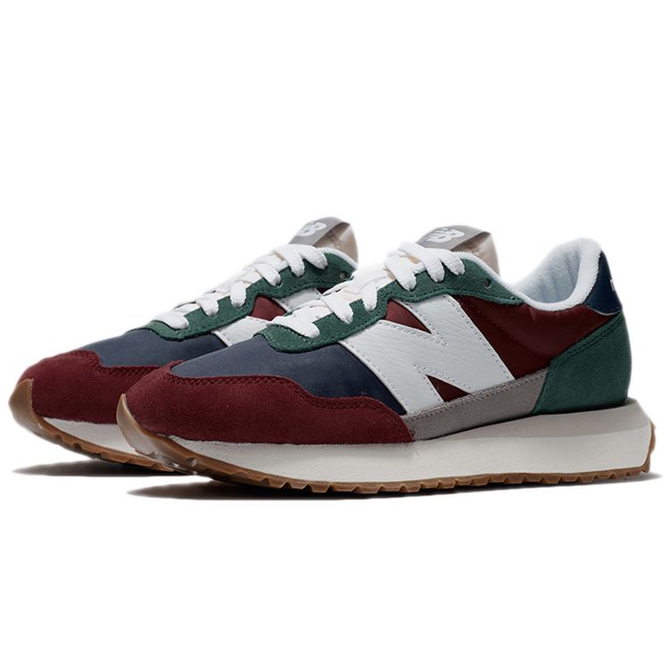 New Balance 237v1 Кроссовки унисекс Scarlet Team Forest Green Красные MS237EA