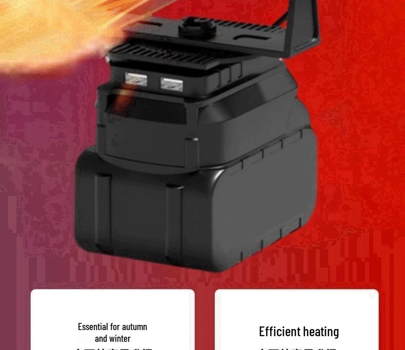 Беспроводной перезаряжаемый вентилятор-обогреватель для использования на открытом воздухе и на стройке - Ручной обогреватель, Обогреватель для стекол