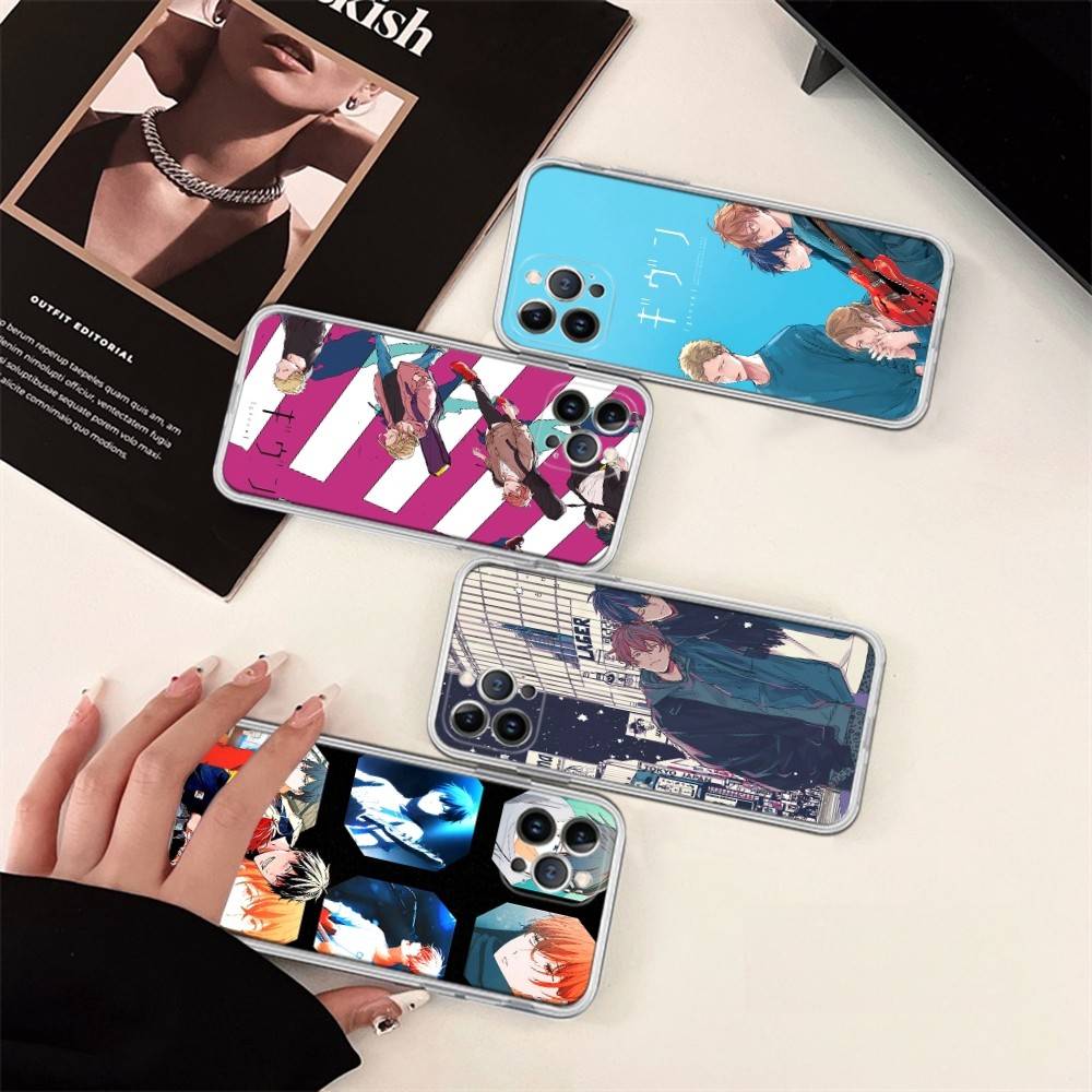 Японский мультфильм Given Прозрачный чехол для телефона для iPhone 17 Air 16 Pro Max 15 14 13 12 11Plus Ударопрочный чехол