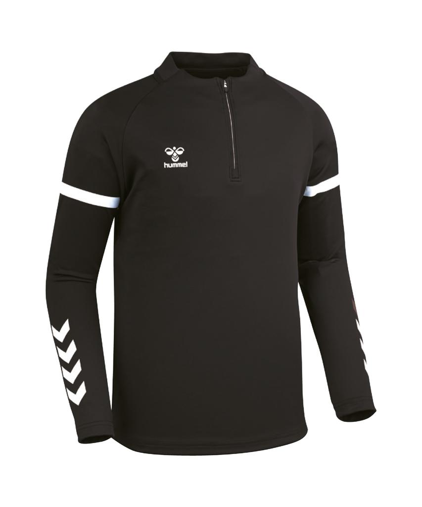 Hummel Функциональная куртка на молнии с круглым вырезом - Черная (Hm-3214)