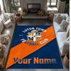 Luton Town Printed Crystal Velvet Rug Non‑Slip Crystal Velvet Carpet For Sofa Bedroom Indoor Home Decoration