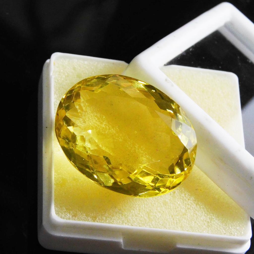 Natural Oval Cut Yellow Citrine 57.20 Ct Beautiful Loose Gemstone