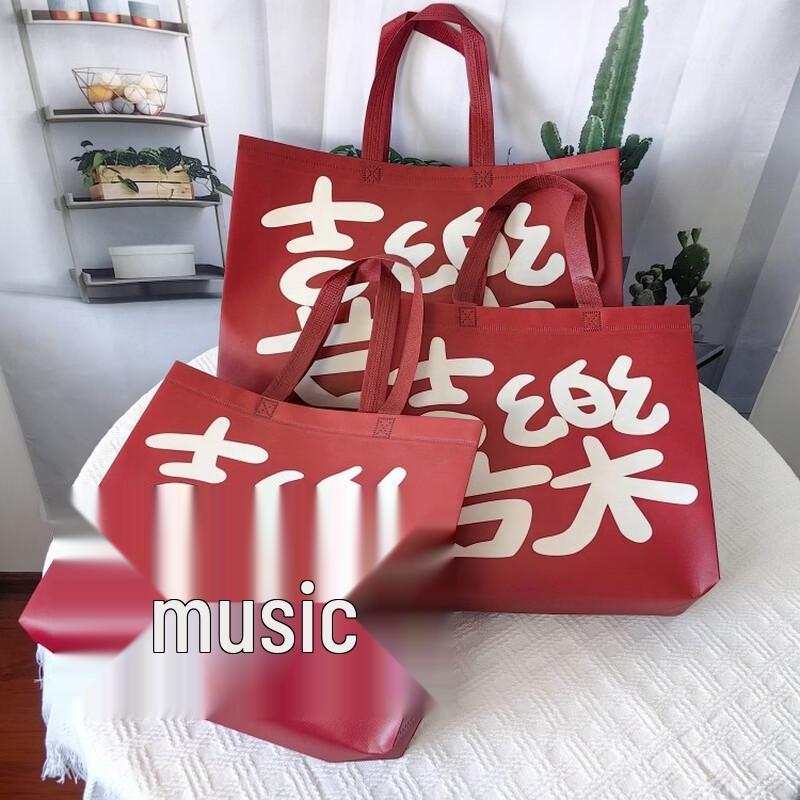 ZISIZ Ламинированная нетканая сумка для покупок