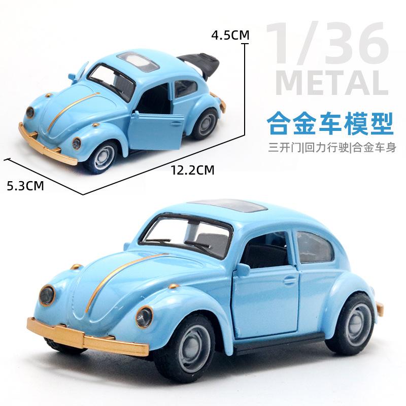 (Bagged) 1:36 Simulation Alloy Car Model Sports Car Model Open Door Pullback Boy Children's Toy Car Ornament Cross-border