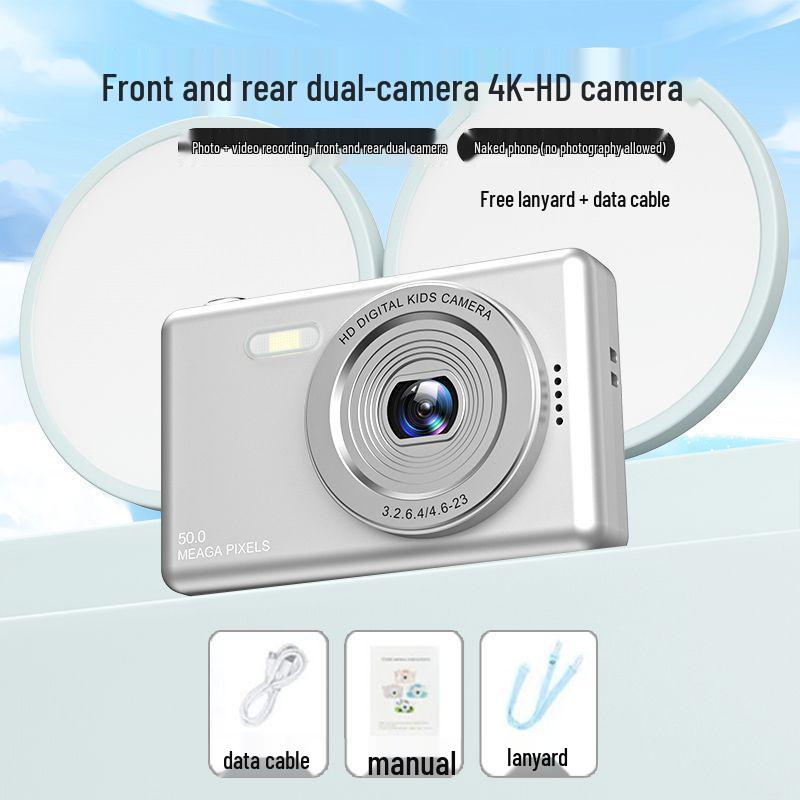 Цифровая CCD-камера для студентов - Высокое разрешение, Ретро, Компактная для путешествий и использования в кампусе