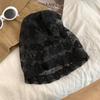 Women's Floral Lace Hollow Head Wrap Hat Spring Summer Thin Breathable Slouchy Hat Korean Style Versatile Face Slimming Beanie