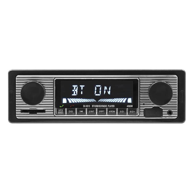 Car Mp3 Player Hd FM Radio Bluetooth-compatible Hands-free Call U Disk Card Aux Radio With Remote
