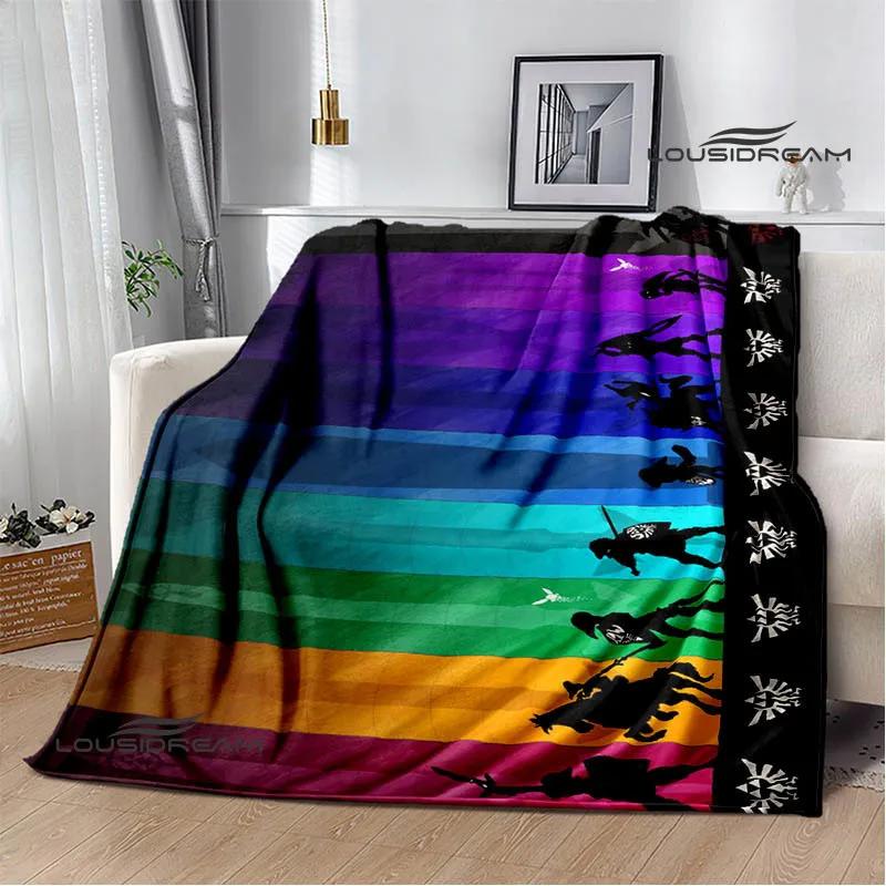 3D Z-Zeldas Cartoon blanket Warm Flannel blankets Soft and comfortable blanket Home Travel Blankets bed linings Birthday Gift
