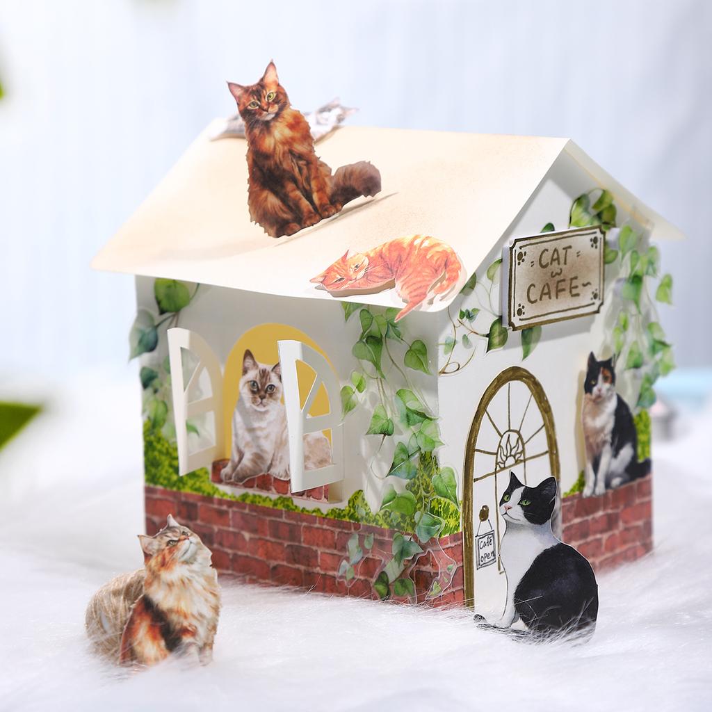 100 pcs Pet cat Iron box sticker fragments hand ledger label text base decorative DIY Scrapbook stickers Junk Journal Supplies