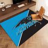 1pc Carolina Panthers Print Area Rug - Soft, Washable Non-Slip Indoor Mat, Living Room, Home Office Decorative Rug,Office Decorative