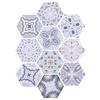 Hexagonal Pattern Tile Sticker Waterproof Non-Slip Floor Stickers Wall Decor for Bathroom Kitchen