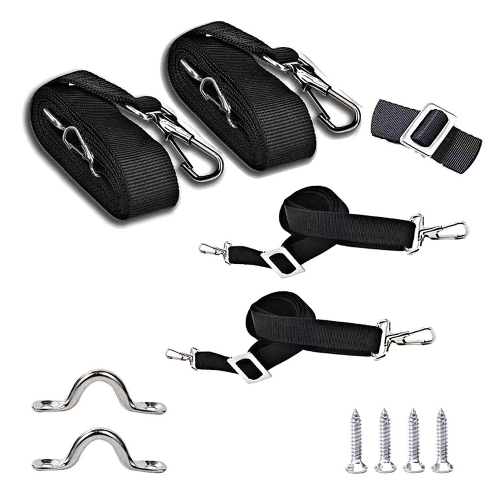 Регулируемый ремень для верхней части тента Bimini, лямки с петлями, карабин из нержавеющей стали, ремень для верхней части лодки для навеса каноэ