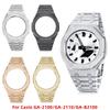 GA-2100 316L Модифицированный комплект безеля Для Casio G-Shock GA2100 GA-2110 Набор ремешков для часов Металлический браслет Ремешок для часов Корпус мужские Аксессуары